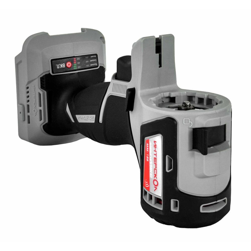 Аккумуляторный ударный гайковерт ИНТЕРСКОЛ ГАУ-300/18В, 18 В, 300 Нм, 3200 уд/мин, с 2 АКБ 2 Ач и ЗУ, в кейсе (755.1.4.47)