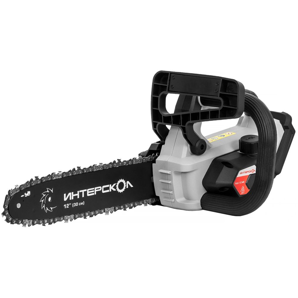 Аккумуляторная цепная пила ИНТЕРСКОЛ ПЦА-12/36В, 36 В, 30 см, с АКБ 2.5 Ач и ЗУ (824.0.0.70-B25C)