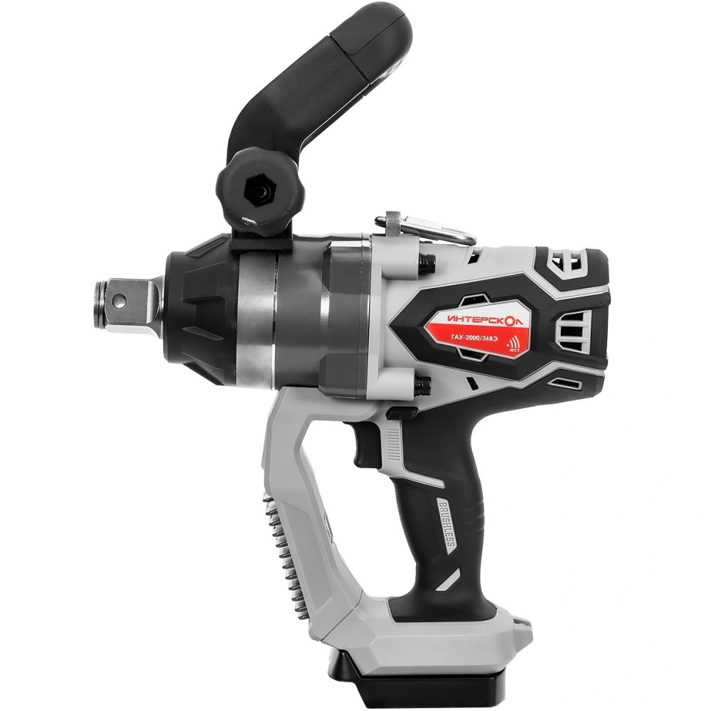 Аккумуляторный ударный гайковерт ИНТЕРСКОЛ ГАУ-2000/36ВЭ, 36 В, 2000 Нм, 25500 уд/мин, с АКБ 2.5 Ач и ЗУ (820.0.0.70-B25C)