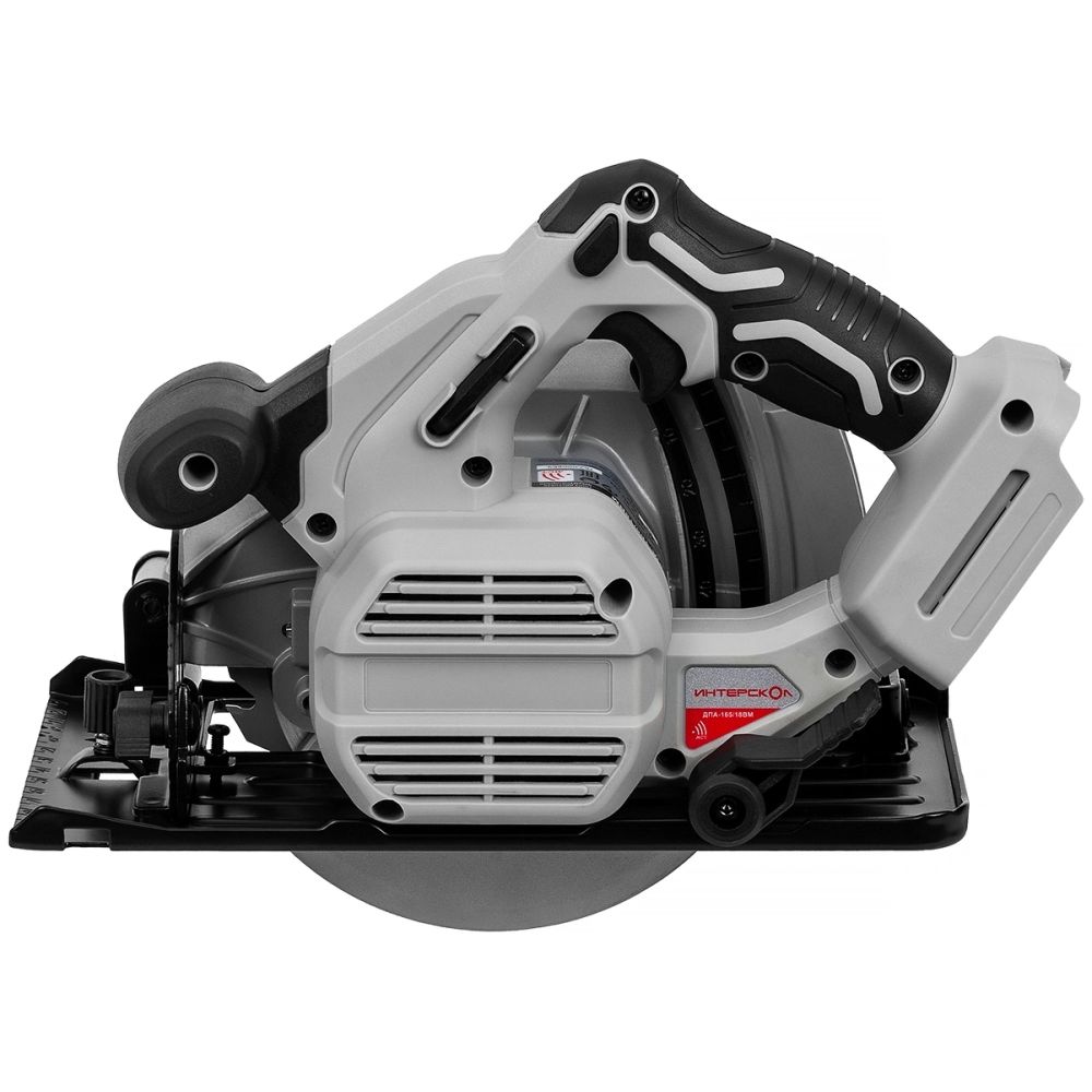 Аккумуляторная дисковая пила ИНТЕРСКОЛ ДПА-165/18ВМ, 18 В, 165 мм, 5000 об/мин, с АКБ 2 Ач и ЗУ (762.0.0.70-B2C)