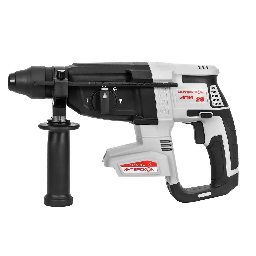 Аккумуляторный перфоратор ИНТЕРСКОЛ ПА-28/18ВM, 18 В, 3 Дж, 5300 уд/мин, с АКБ 2 Ач и ЗУ, в кейсе (732.0.0.70-B2C)