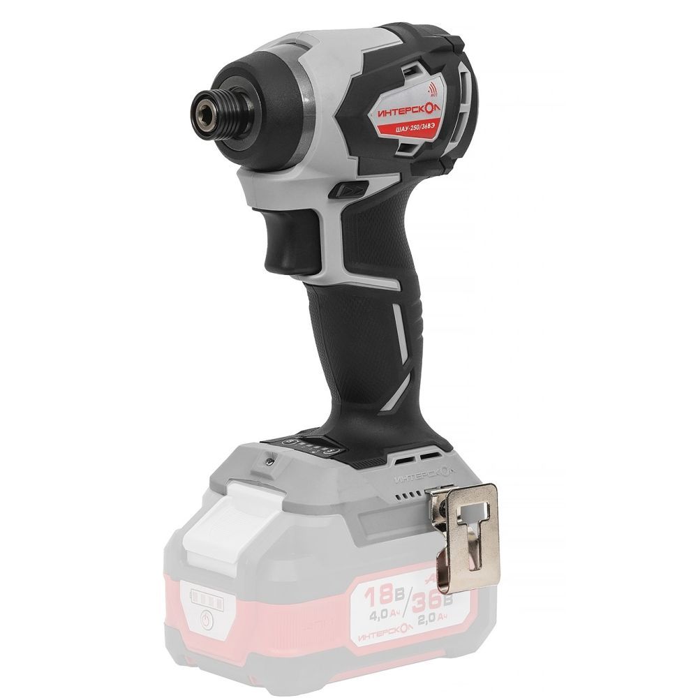Аккумуляторный ударный шуруповерт ИНТЕРСКОЛ ШАУ-250/36ВЭ 250, 36 В, 250 Нм, 4500 уд/мин, без АКБ и ЗУ (УЦЕНЕННЫЙ ТОВАР) (862.0.0.70/U)