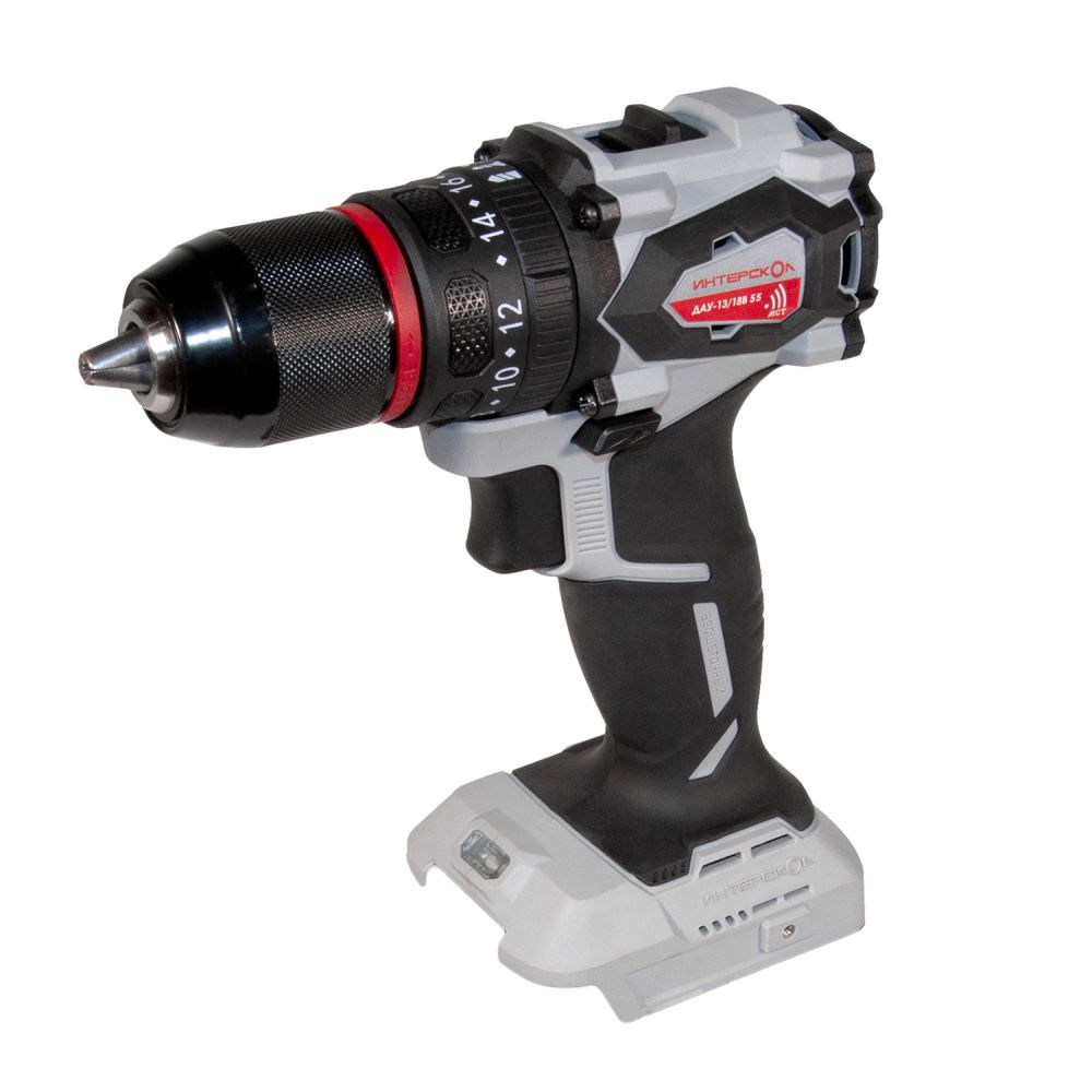 Дрель-шуруповерт ИНТЕРСКОЛ ДАУ-13/18В 55, 18 В, 1850 об/мин, 27750 уд/мин, без АКБ и ЗУ (953.0.0.70)