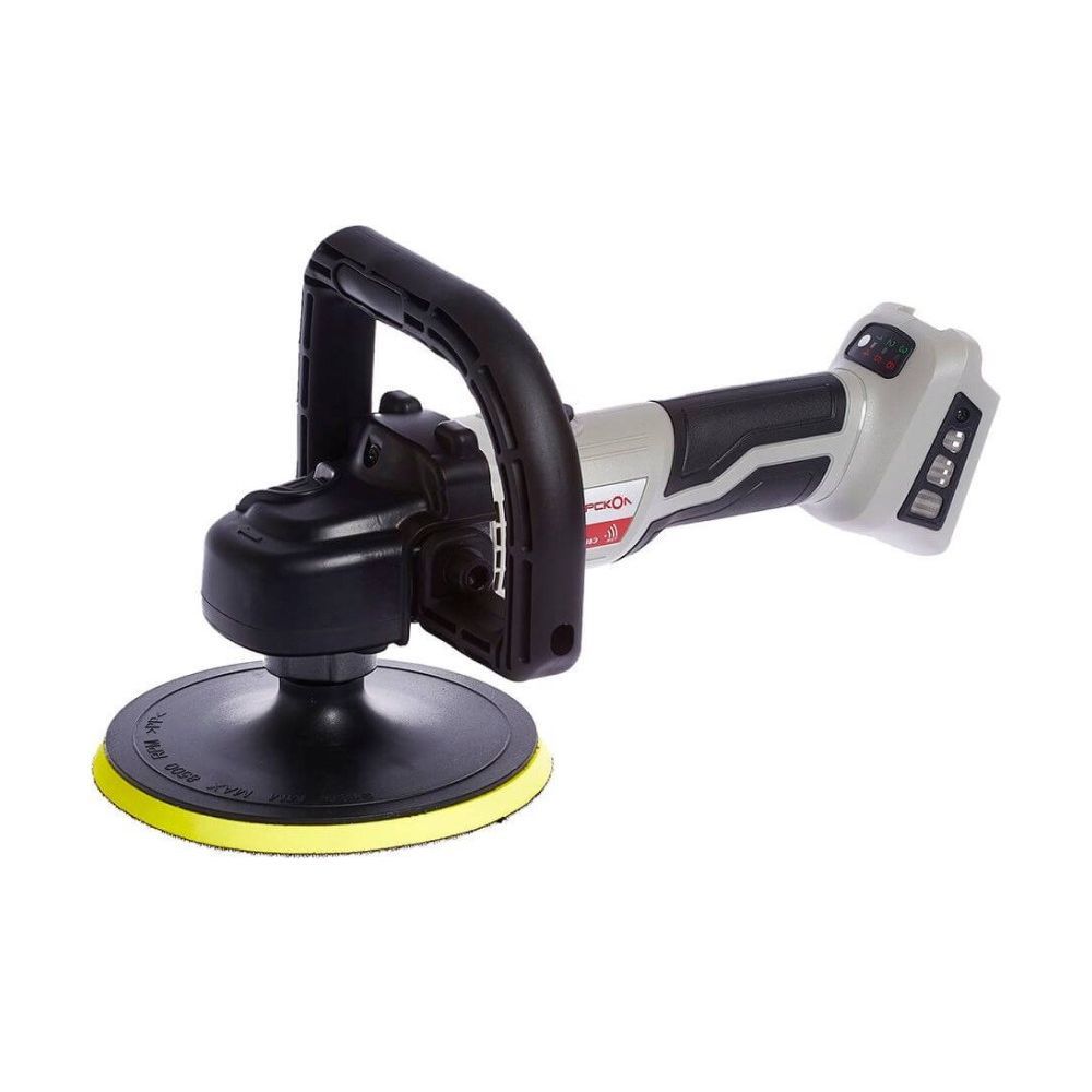 Аккумуляторная полировальная машина ИНТЕРСКОЛ УПМ-180/18ВЭ,, 18 В, 180 мм, 2200 об/мин, с АКБ 2 Ач и ЗУ (642.1.0.70-B2C)