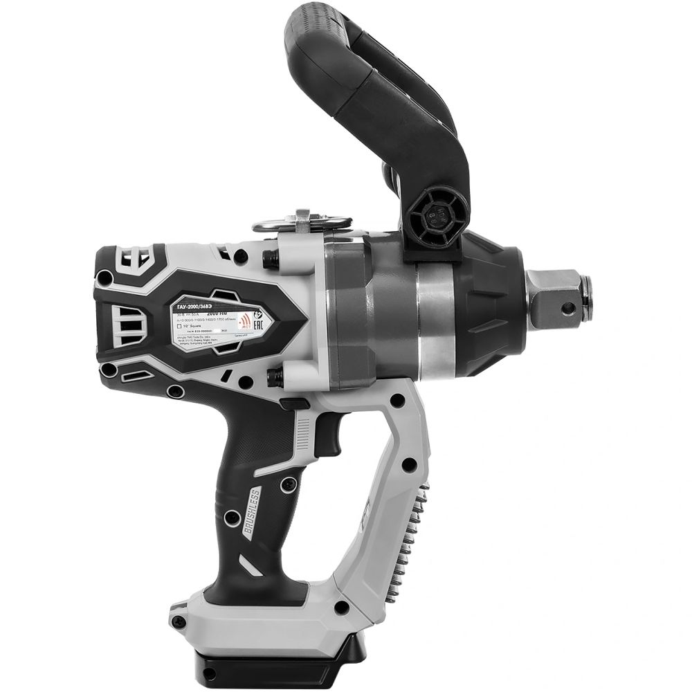 Аккумуляторный ударный гайковерт ИНТЕРСКОЛ ГАУ-2000/36ВЭ, 36 В, 2000 Нм, 25500 уд/мин, с АКБ 4 Ач и ЗУ (820.0.0.70-B4C)