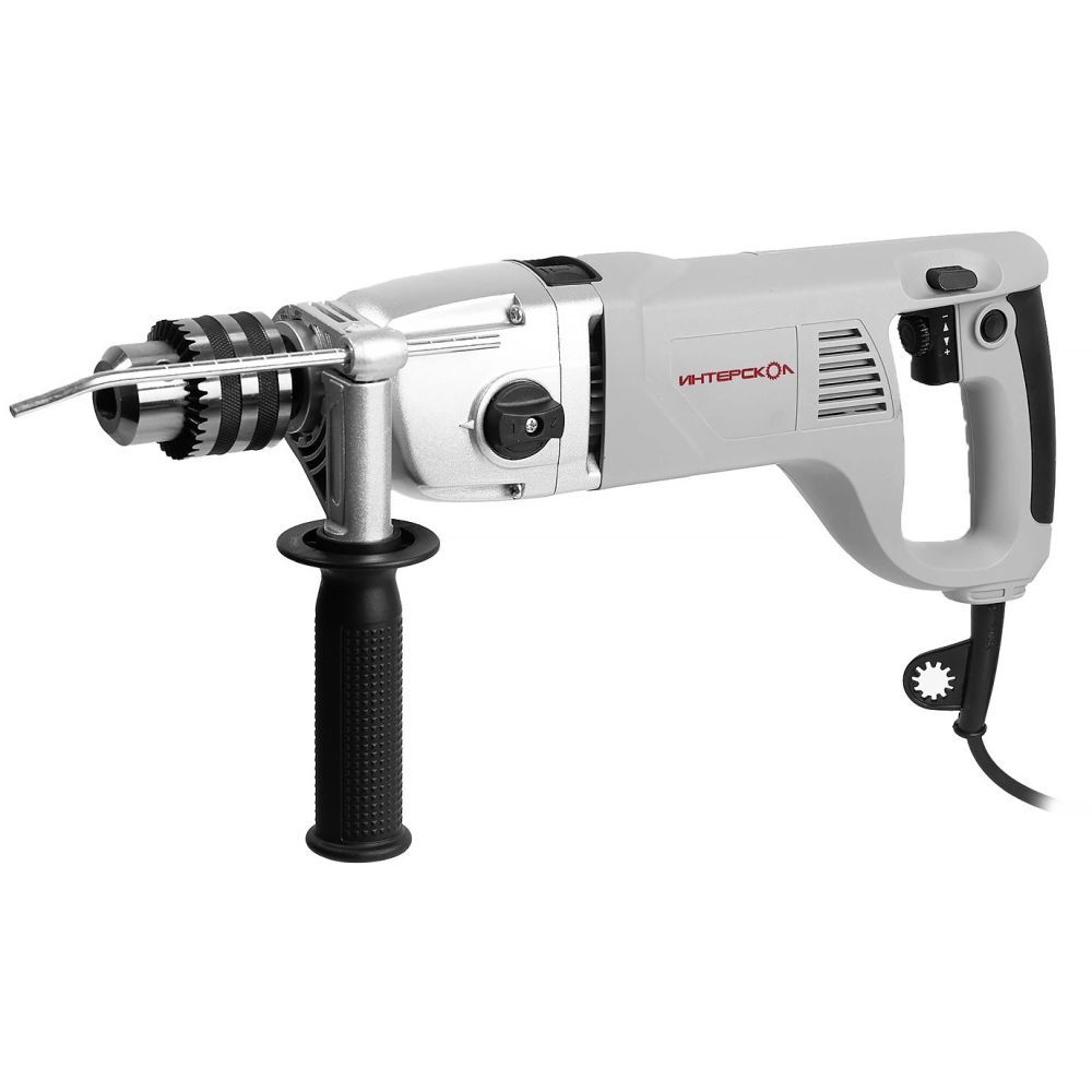 Ударная дрель ИНТЕРСКОЛ ДУ-22/1200ЭРП2, 1200 Вт, 2000 об/мин, 32000 уд/мин, (УЦЕНЕННЫЙ ТОВАР) (330.1.0.00/U)
