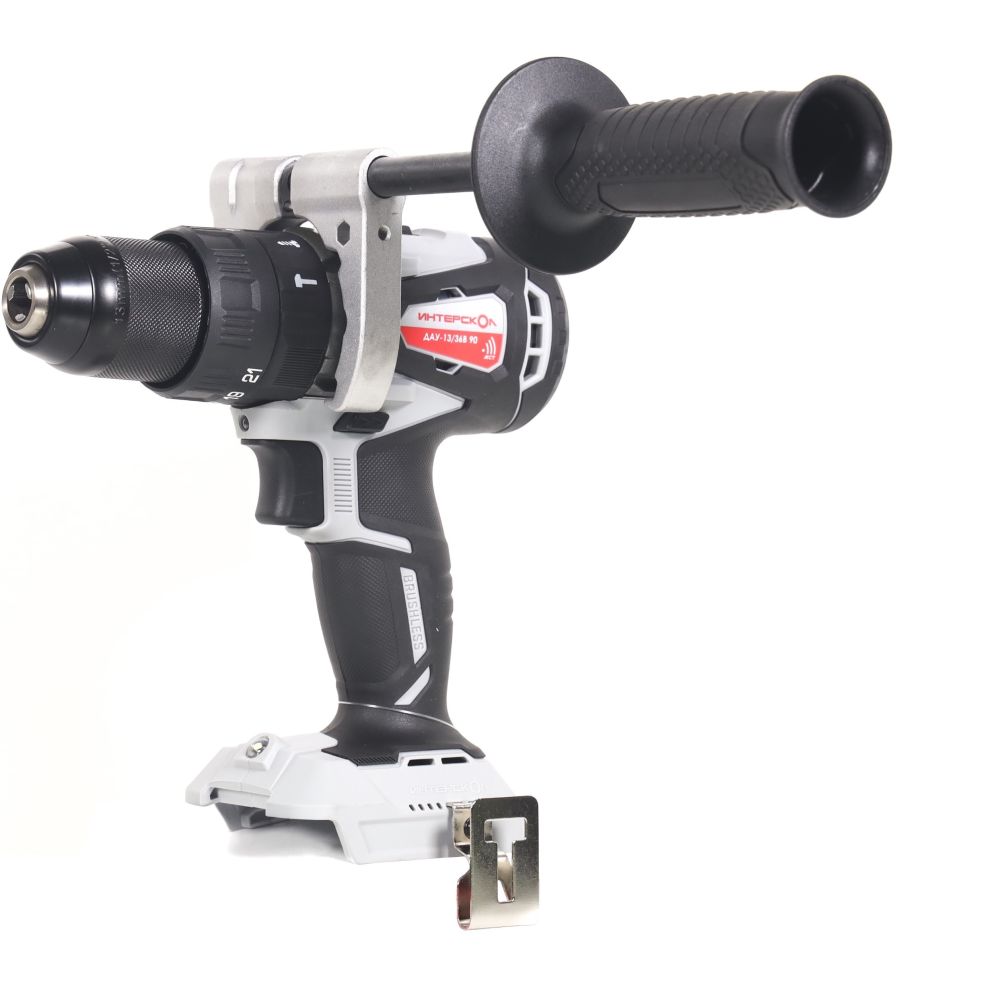 Аккумуляторная ударная дрель-шуруповерт ИНТЕРСКОЛ ДАУ-13/36В 90, 36 В, 2000 об/мин, 30000 уд/мин, с АКБ 4 Ач и ЗУ (860.0.0.70-B4C)