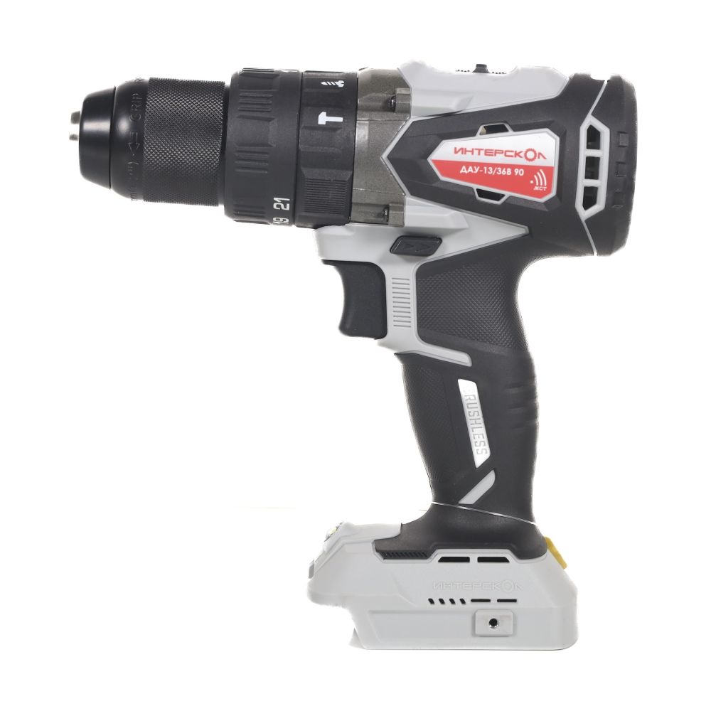Аккумуляторная ударная дрель-шуруповерт ИНТЕРСКОЛ ДАУ-13/36В 90, 36 В, 2000 об/мин, 30000 уд/мин, с АКБ 4 Ач и ЗУ (860.0.0.70-B4C)