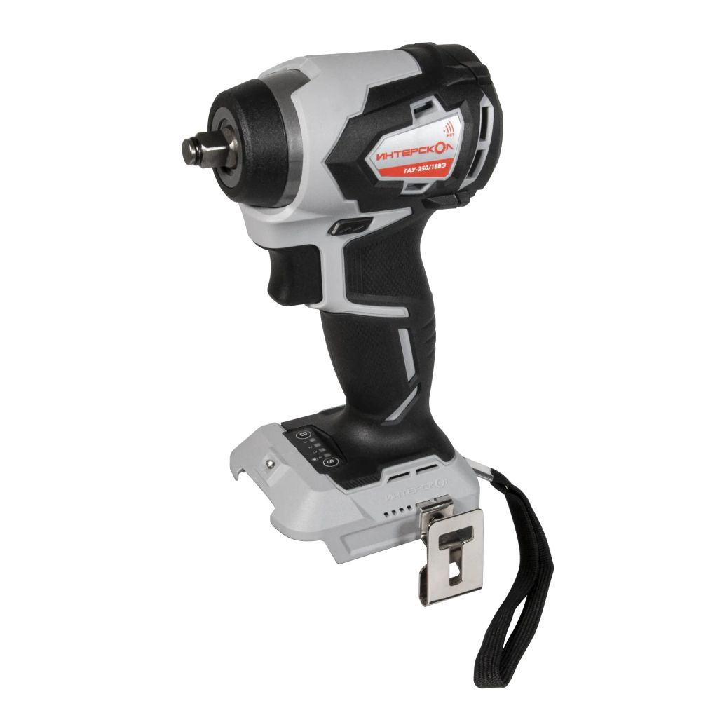 Аккумуляторный ударный гайковерт ИНТЕРСКОЛ ГАУ-250/18ВЭ, 18 В, 250 Нм, 3200 уд/мин, с АКБ 2 Ач и ЗУ (936.0.0.70-B2C)