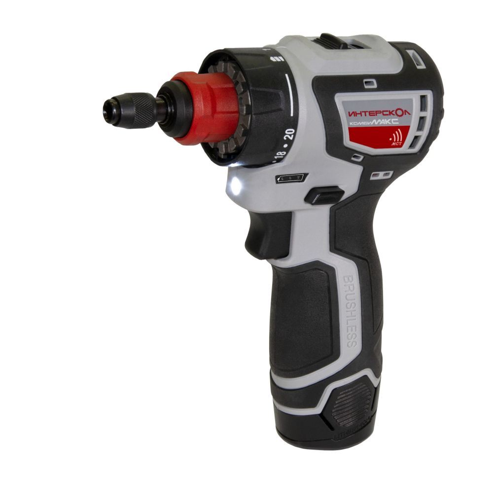 Набор аккумуляторного инструмента ИНТЕРСКОЛ 12 В: дрель-шуруповерт ДА-10/12В 36 + цепная пила ПЦА-4/12 + шина, с 2 АКБ 2 Ач и ЗУ