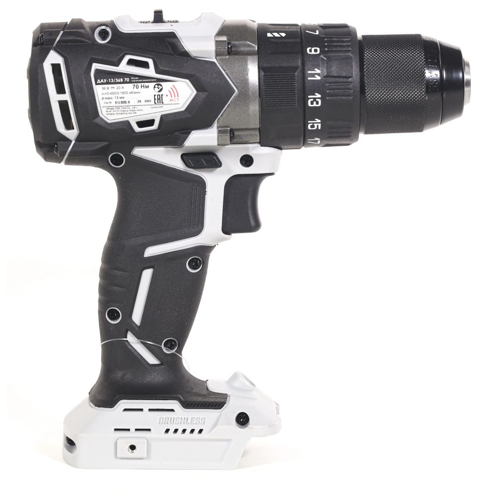 Ударная дрель-шуруповерт ИНТЕРСКОЛ ДАУ-13/36В 70, 36 В, 1900 об/мин, 30000 уд/мин, с АКБ 2.5 Ач и ЗУ (813.0.0.70-B25C)