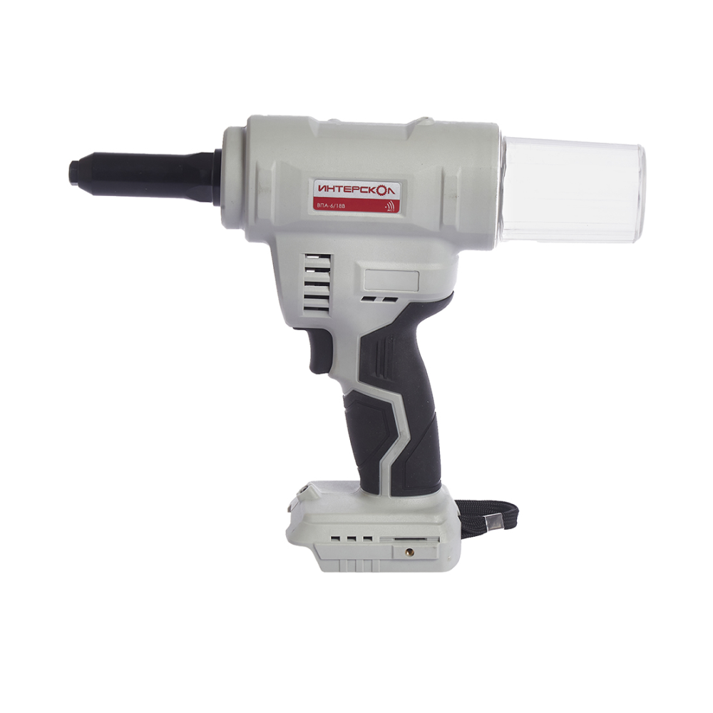 Аккумуляторный заклепочный пистолет ИНТЕРСКОЛ ВПА-6/18В, АПИ, с АКБ 2 Ач и ЗУ (646.1.0.70-B2C)