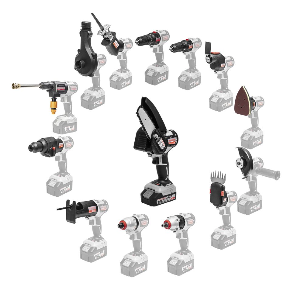 Аккумуляторная цепная пила ИНТЕРСКОЛ ПЦА-4 МультиМАКС18, 18 В, 10 см, c АКБ 2.5 Ач и ЗУ, в систейнере МультиБОКС (755.1.3.47)