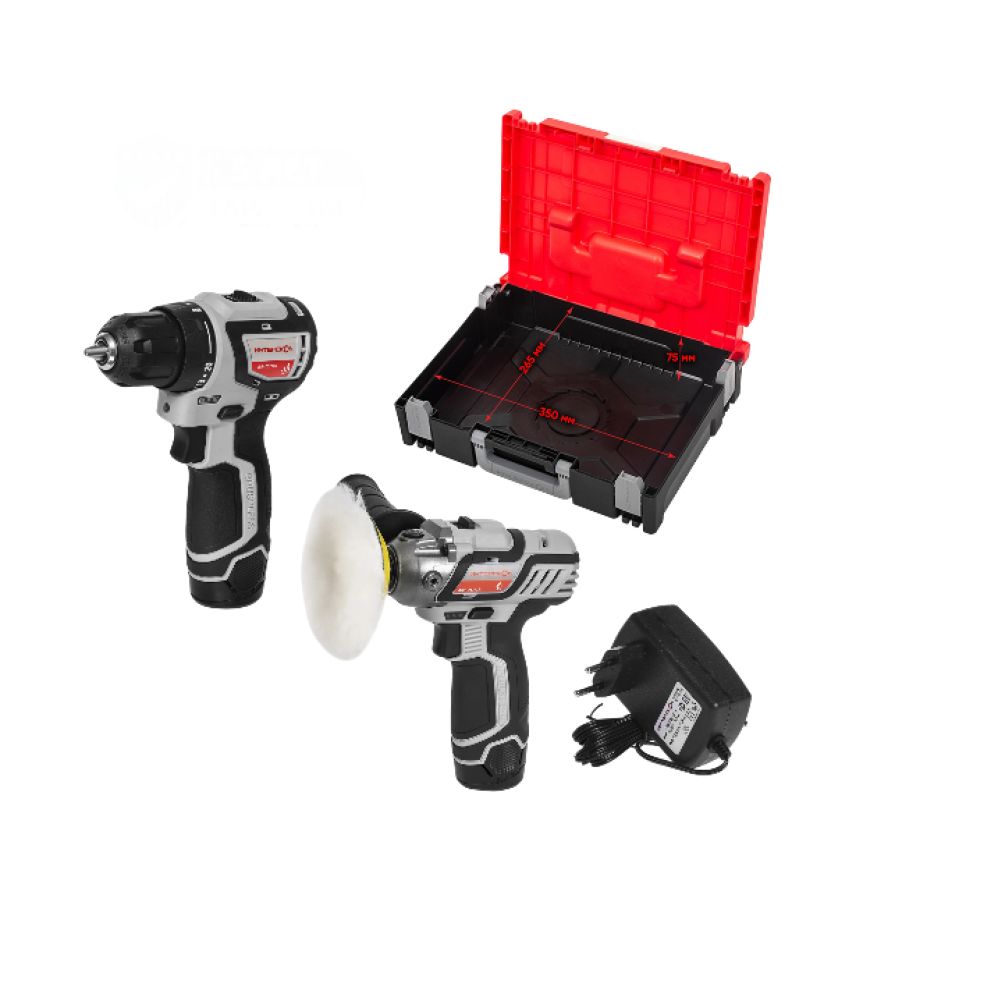 Набор электроинструмента ИНТЕРСКОЛ "Мастер-3": ДА-10/12В 36 МиниМАКС + АПМ-76/12Э (687.7.2.70)