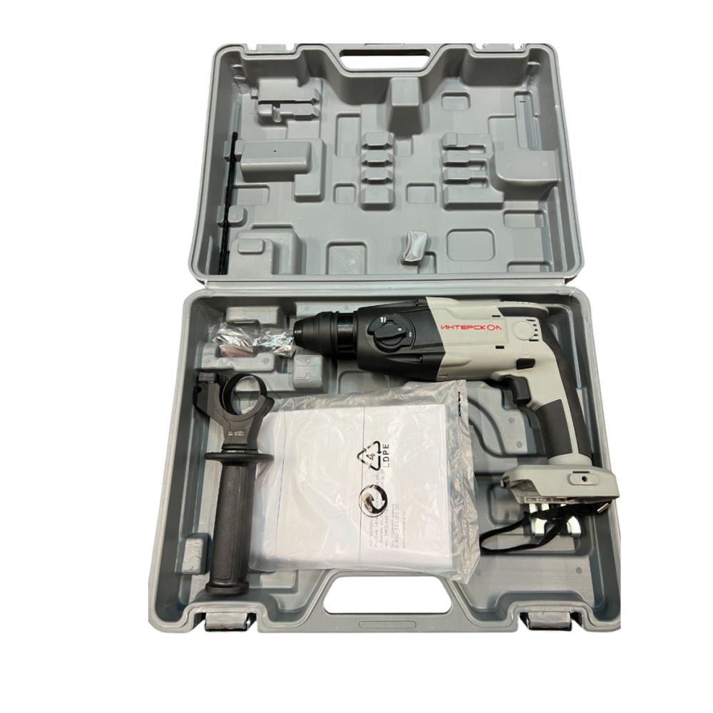 Аккумуляторный перфоратор ИНТЕРСКОЛ ПА-18/18Л2, 18 В, 1.3 Дж, 6900 уд/мин, без АКБ и ЗУ, в кейсе (УЦЕНЕННЫЙ ТОВАР) (329.0.0.74/U2)