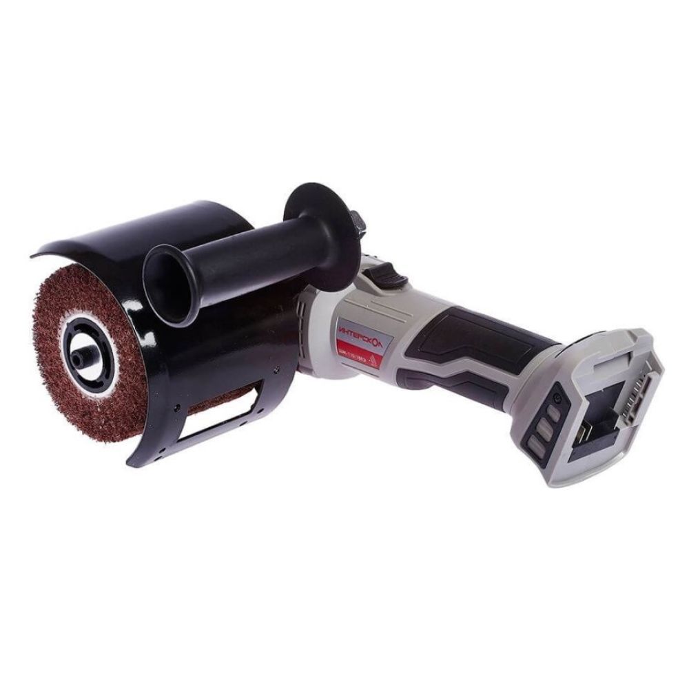 Аккумуляторная шлифовальная машина ИНТЕРСКОЛ ШМ-110/18ВЭ, 18 В, 110 мм, 2200 об/мин, с АКБ 2 Ач и ЗУ (645.1.0.70-B2C)
