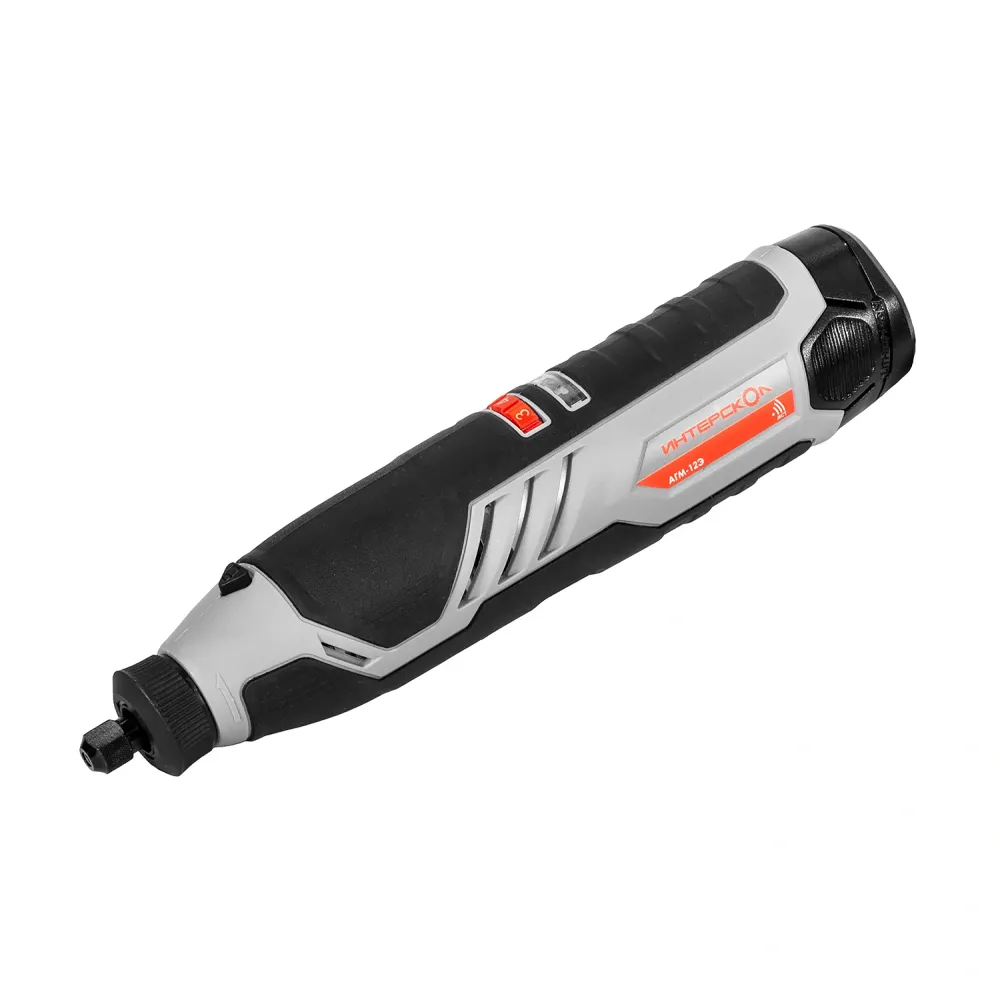 Аккумуляторный гравер ИНТЕРСКОЛ АГМ-12Э,, 12 В25000 об/мин, с АКБ 2 Ач и ЗУ (809.0.0.70-B2C)