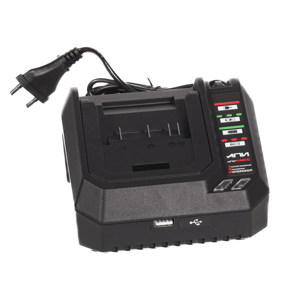 Аккумуляторный ударный гайковерт ИНТЕРСКОЛ ГАУ-1200/36ВЭ, 36 В, 1200 Hм, 2050 уд/мин, с АКБ 2.5 Ач и ЗУ (819.0.0.70-B25C)