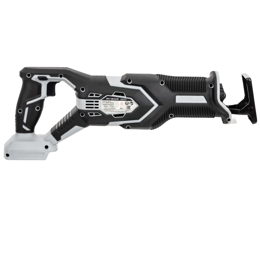 Аккумуляторная сабельная пила ИНТЕРСКОЛ НПА-200/36В, 36 В, 3000 ход/мин, 26 мм, с АКБ 2.5 Ач и ЗУ (833.0.0.70-B25C)