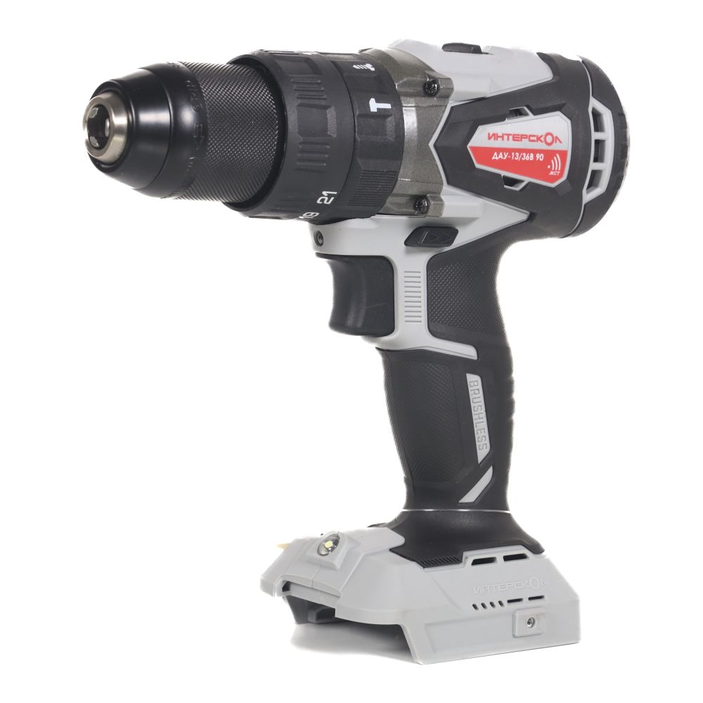Аккумуляторная ударная дрель-шуруповерт ИНТЕРСКОЛ ДАУ-13/36В 90, 36 В, 2000 об/мин, 30000 уд/мин, с АКБ 2.5 Ач и ЗУ (860.0.0.70-B25C)