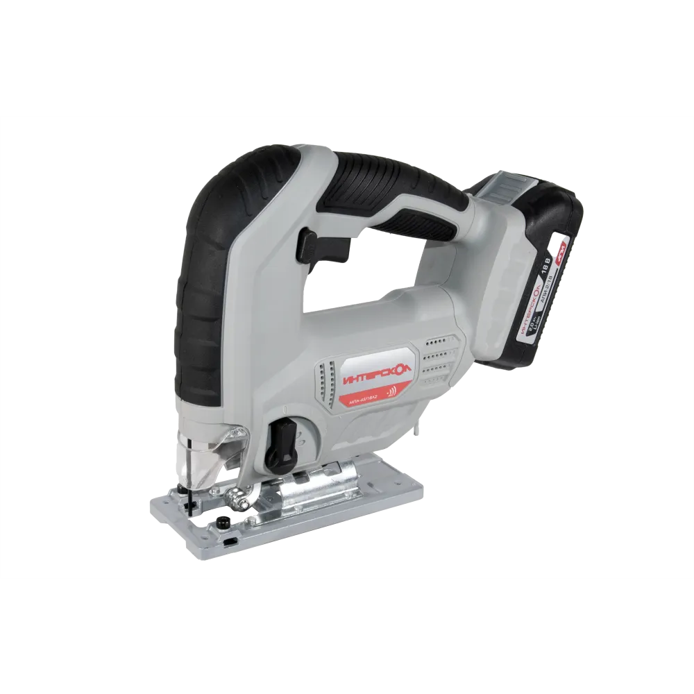 Аккумуляторный лобзик ИНТЕРСКОЛ МПА-65/18Л2, 18 В, 3000 ход/мин, 20 мм, с АКБ 2 Ач и ЗУ (630.0.0.70-B2C)