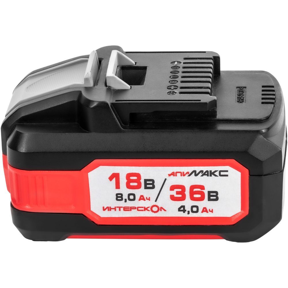 Аккумуляторный ударный гайковерт ИНТЕРСКОЛ ГАУ-1200/36ВЭ, 36 В, 1200 Hм, 2050 уд/мин, с АКБ 4 Ач и ЗУ (819.0.0.70-B4C)