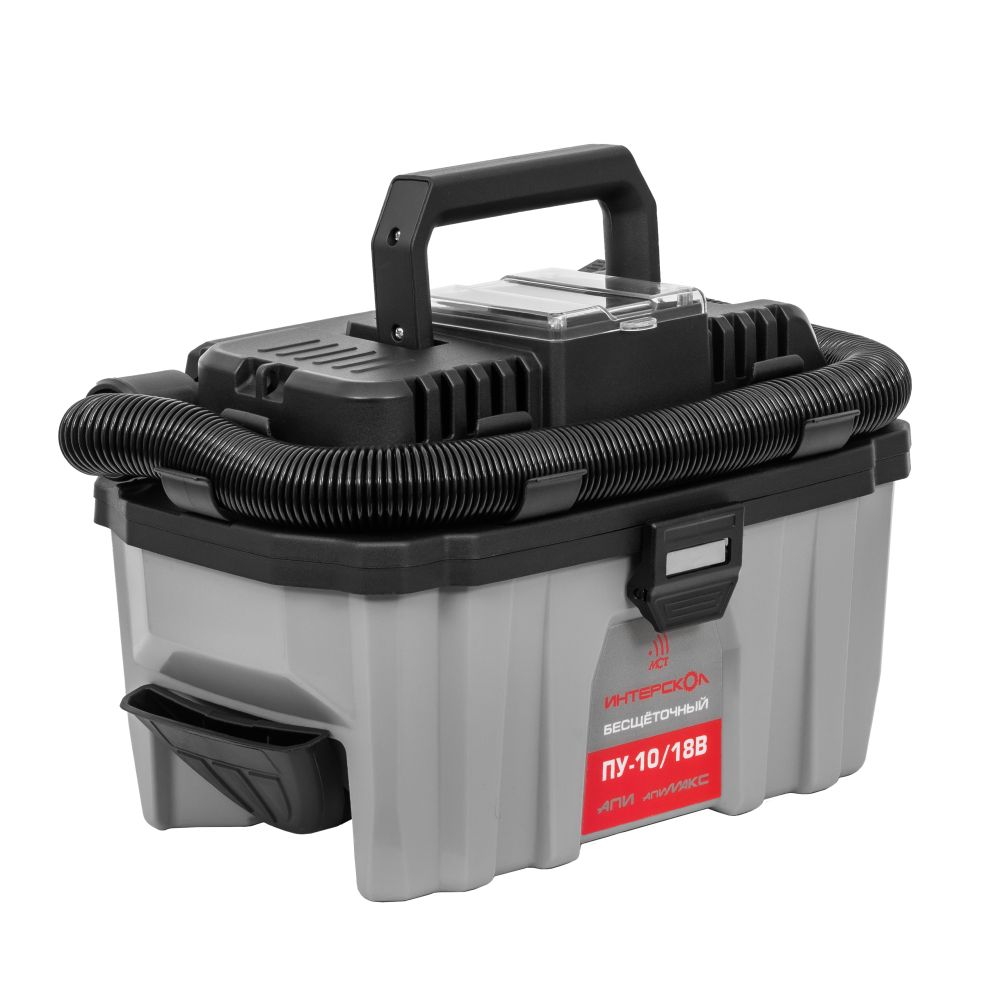Пылесос строительный ИНТЕРСКОЛ ПУ-10/18В, 18 В, 10 л, без АКБ и ЗУ (771.0.0.70)