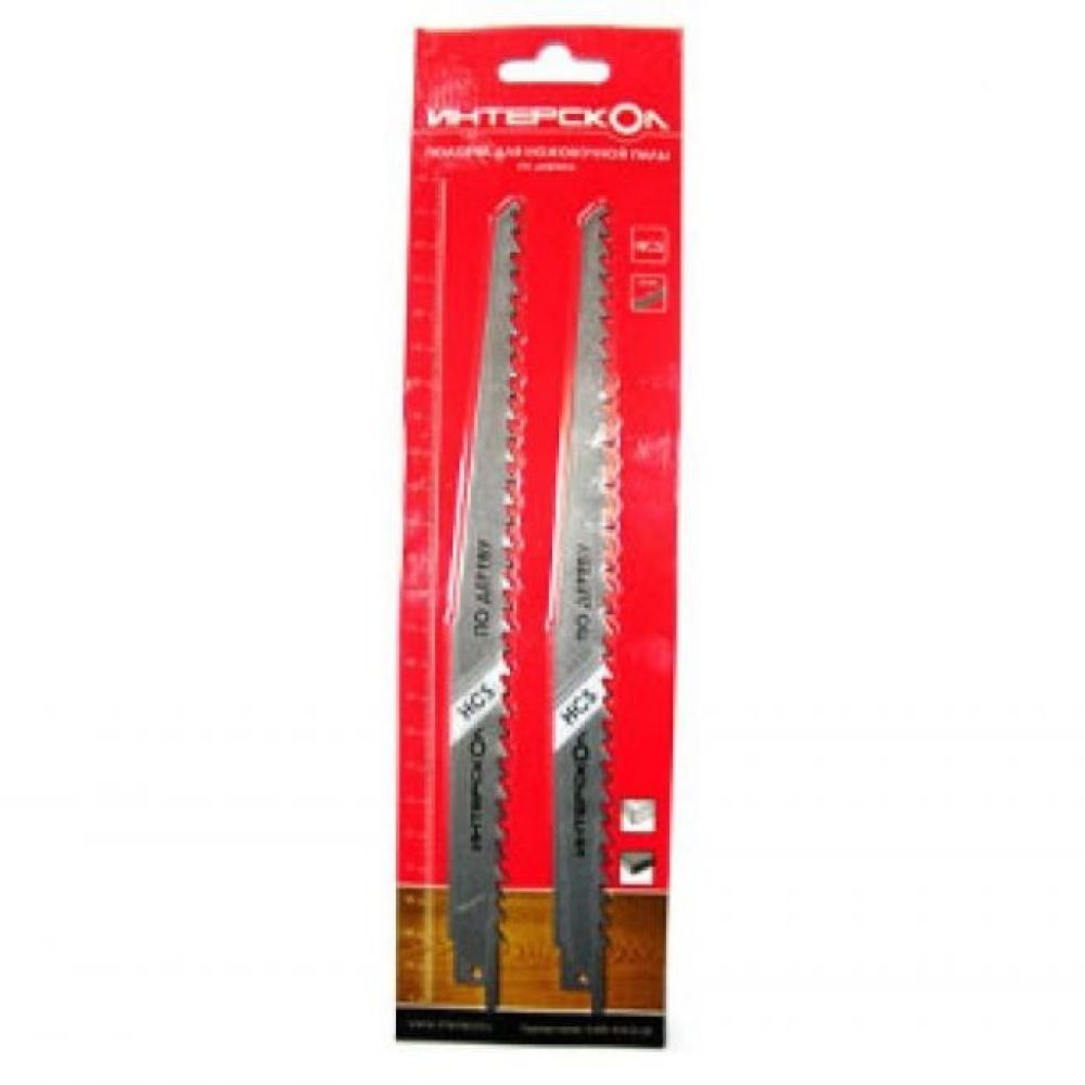 Полотно для сабельной пилы ИНТЕРСКОЛ S-235CD, по дереву, 235х210х6 мм, 2 шт., 2210921000601