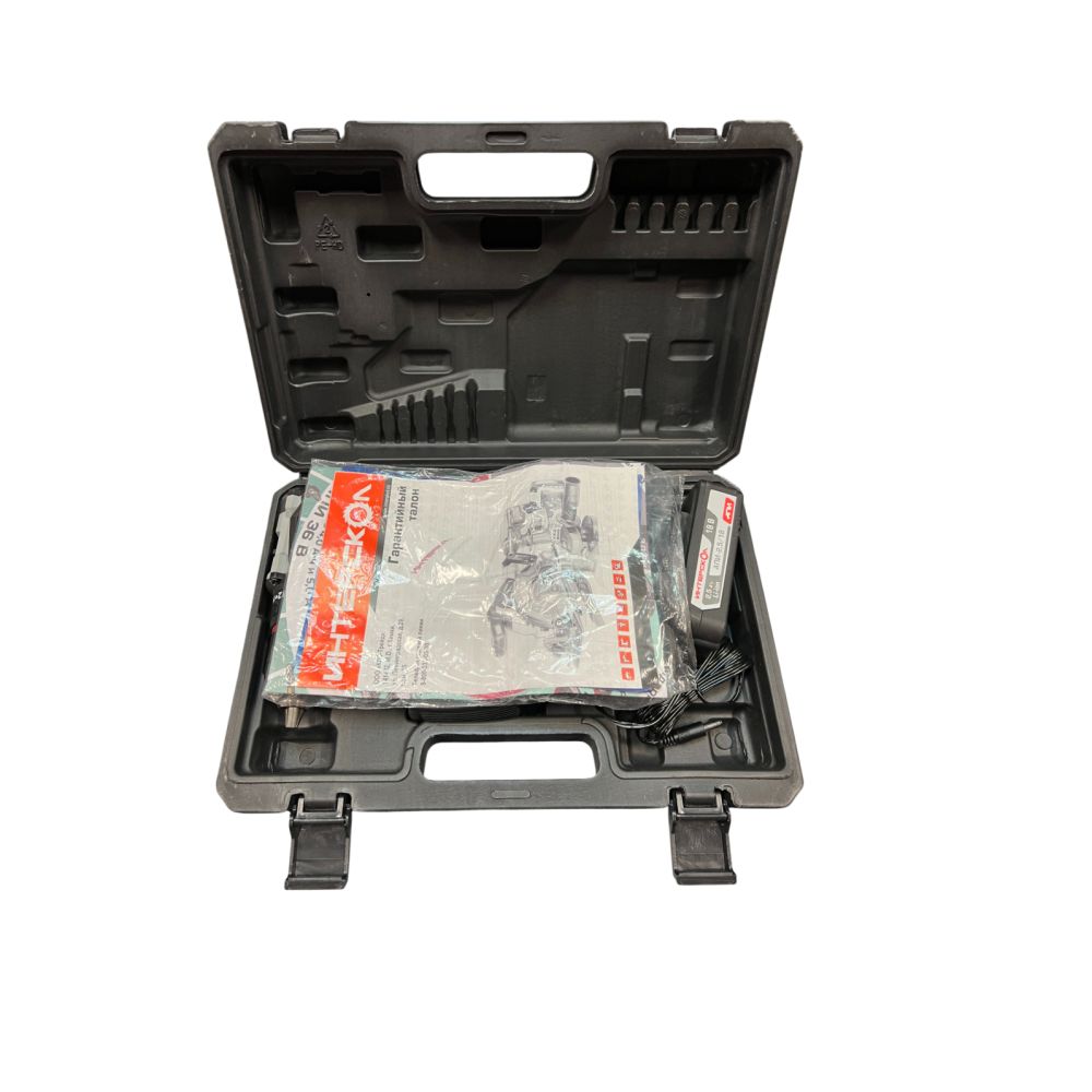 Аккумуляторная дрель-шуруповерт ИНТЕРСКОЛ ДА-13/18В 55, 18 В, 1850 об/мин, с 2 АКБ 2.5 Ач и ЗУ, в кейсе (УЦЕНЕННЫЙ ТОВАР) (952.2.2.70/U)