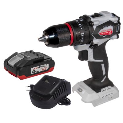 Дрель-шуруповерт ИНТЕРСКОЛ ДАУ-13/18В 55, 18 В, 1850 об/мин, 27750 уд/мин, с АКБ 4 Ач и ЗУ (953.0.0.70-B4C)