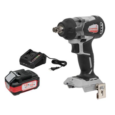 Аккумуляторный ударный гайковерт ИНТЕРСКОЛ ГАУ-400/36ВЭ, 36 В, 400 Нм, 3200 уд/мин, с АКБ 2.5 Ач и ЗУ (859.0.0.70-B25C)