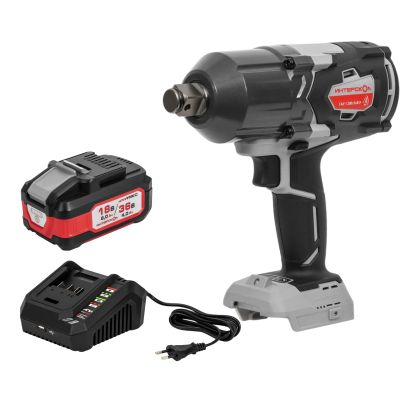 Аккумуляторный гайковерт ИНТЕРСКОЛ ГАУ-1200/36ВЭ, 36 В, 1200 Hм, 2050 уд/мин, с АКБ 4 Ач и ЗУ (819.1.0.70-B4C)